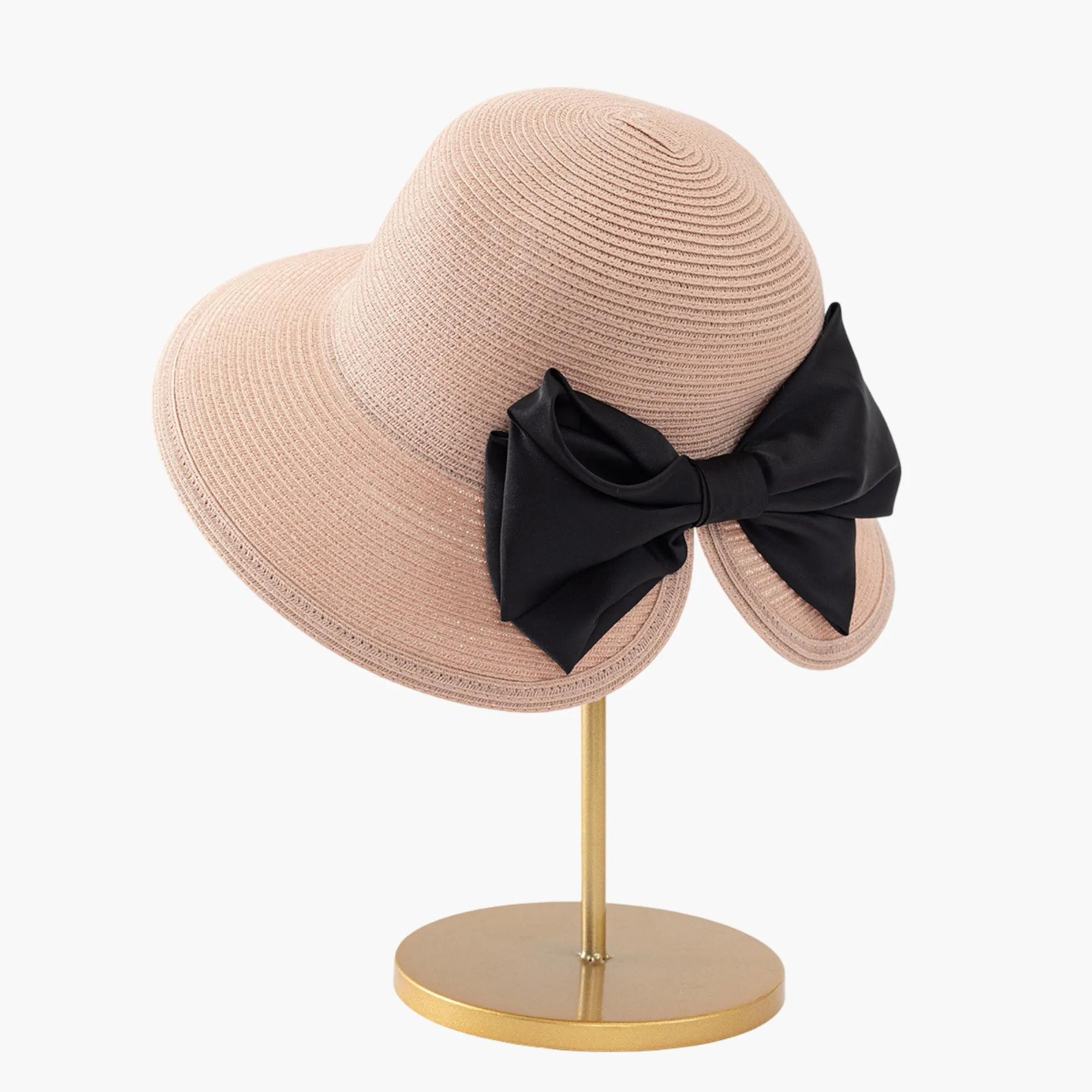 Anna-Kaci Womens Elegant Straw Sun Hat with Soft Bow Detail sold by Anna-Kaci product image thumbnail 3