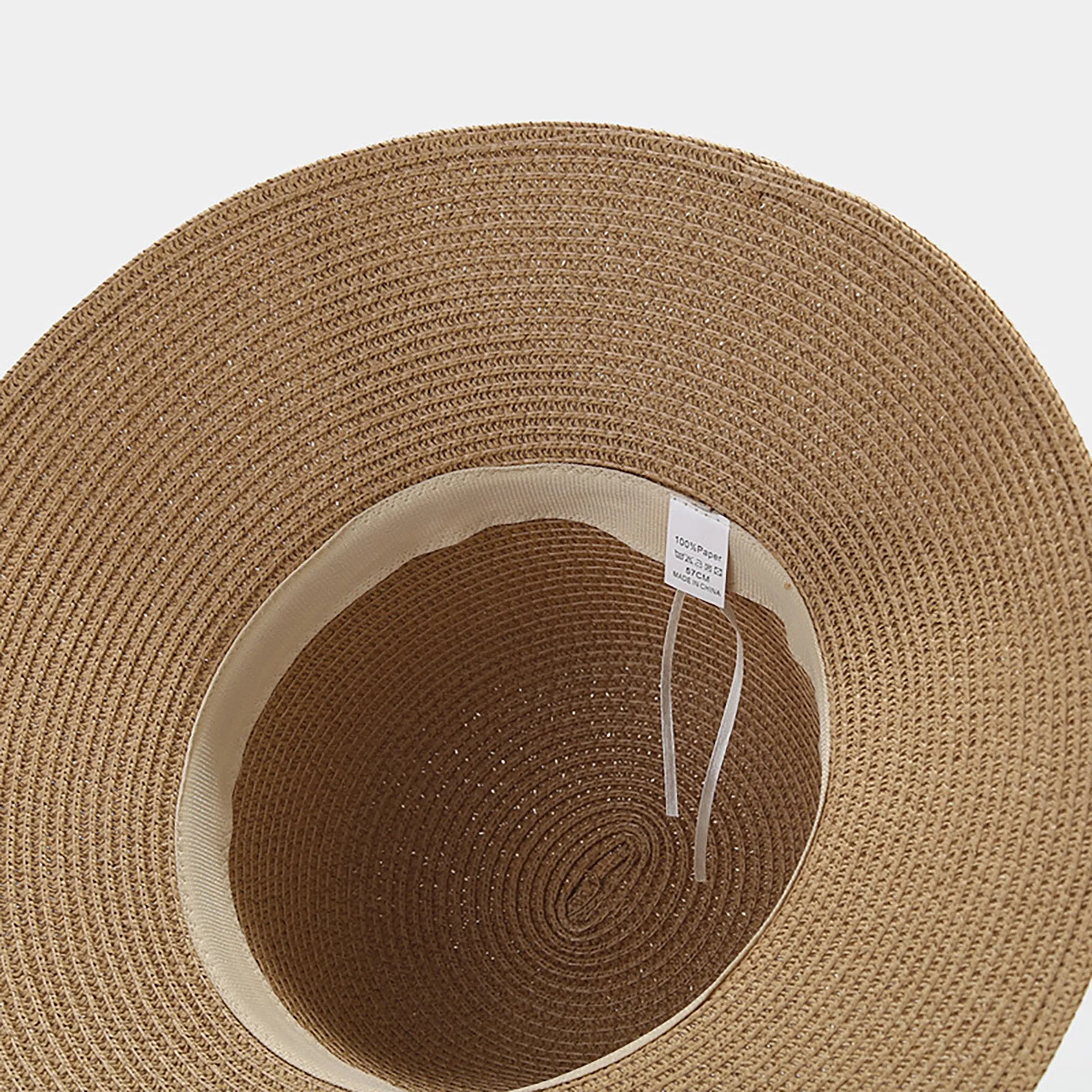 Anna-Kaci Womens Wide Brim Straw Sun Hat with Ribbon Bow Lightweight Packable Design sold by Anna-Kaci product image thumbnail 2