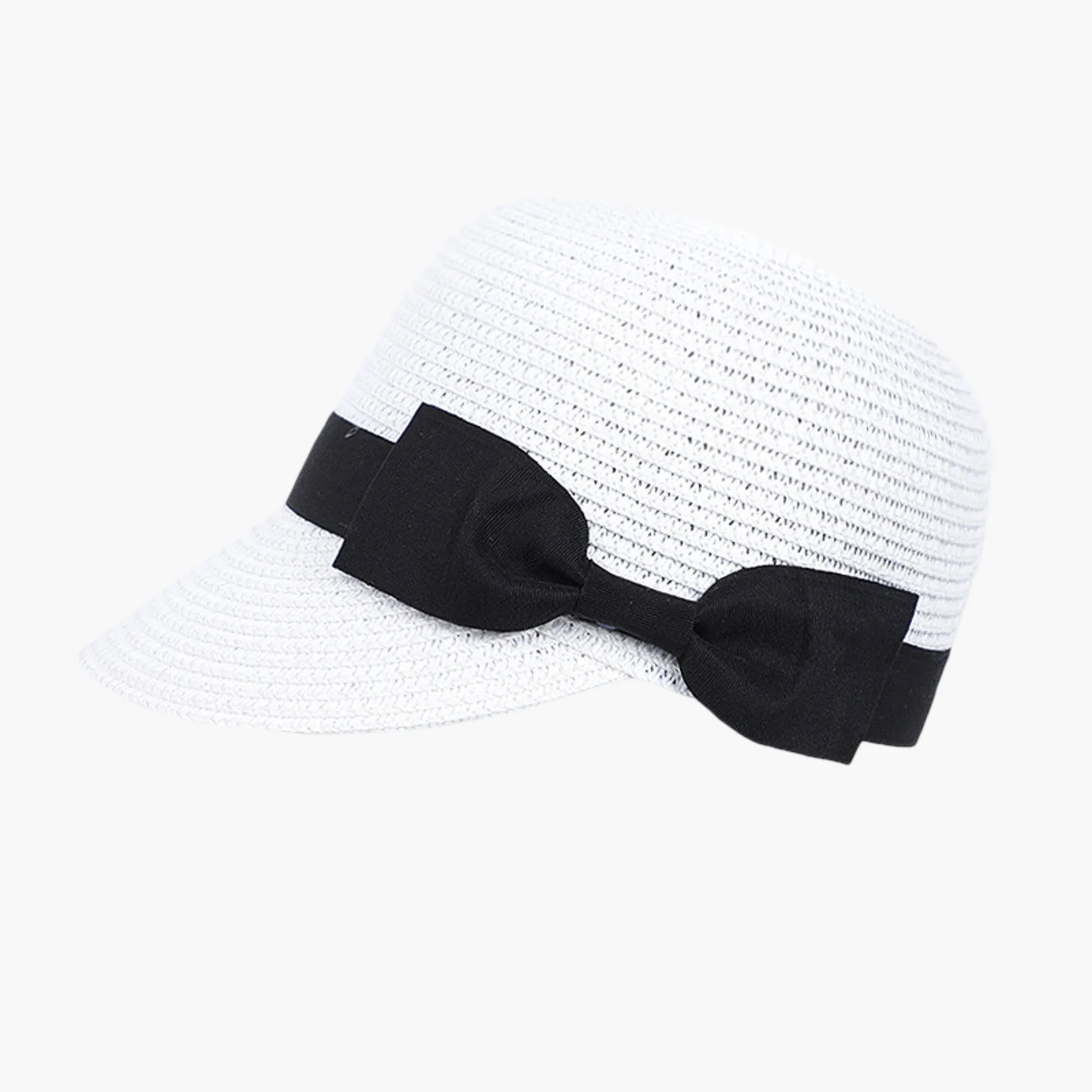 Anna-Kaci Womens Woven Straw Visor Hat with Bow Detail Breathable Lightweight sold by Anna-Kaci