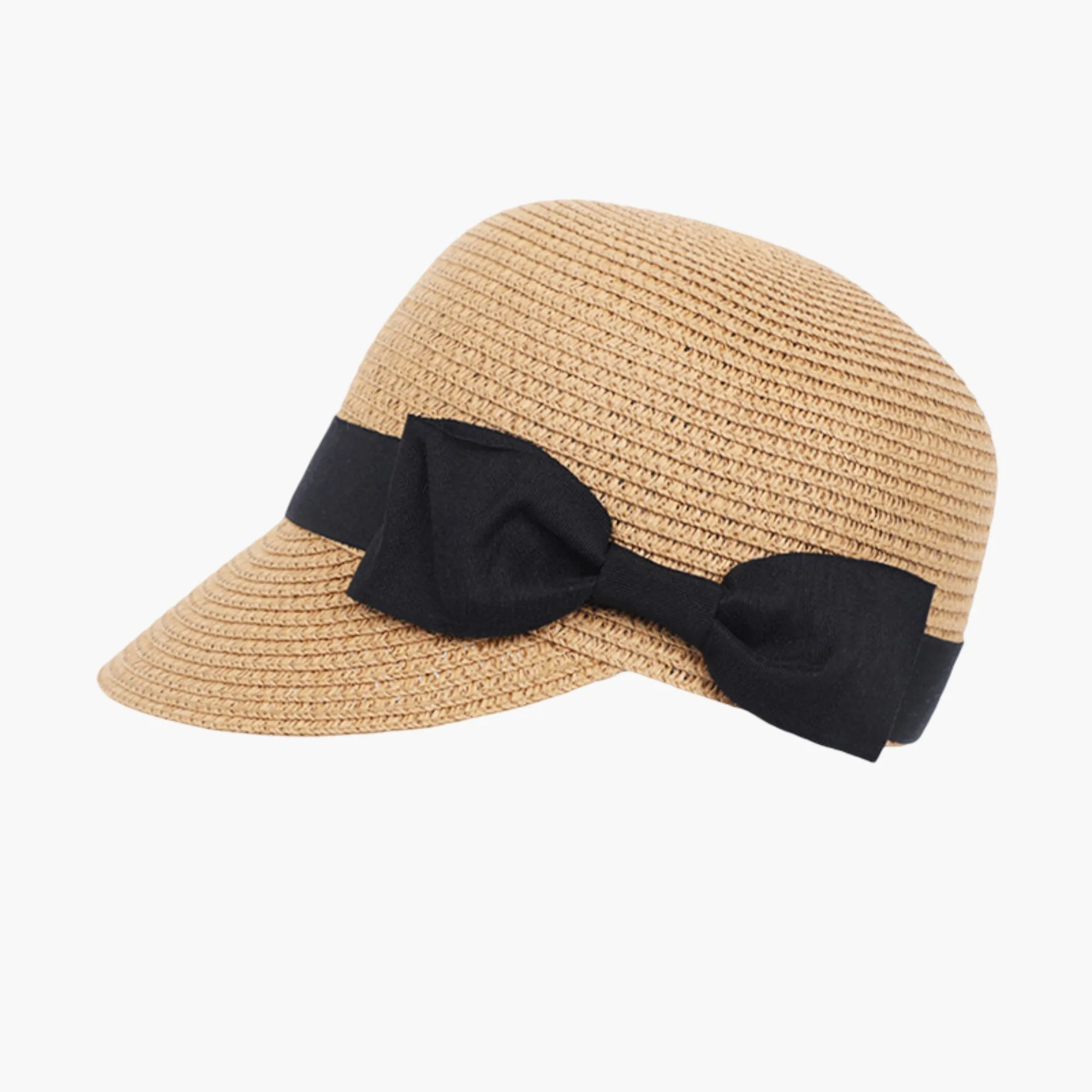 Anna-Kaci Womens Woven Straw Visor Hat with Bow Detail Breathable Lightweight sold by Anna-Kaci product image thumbnail 5