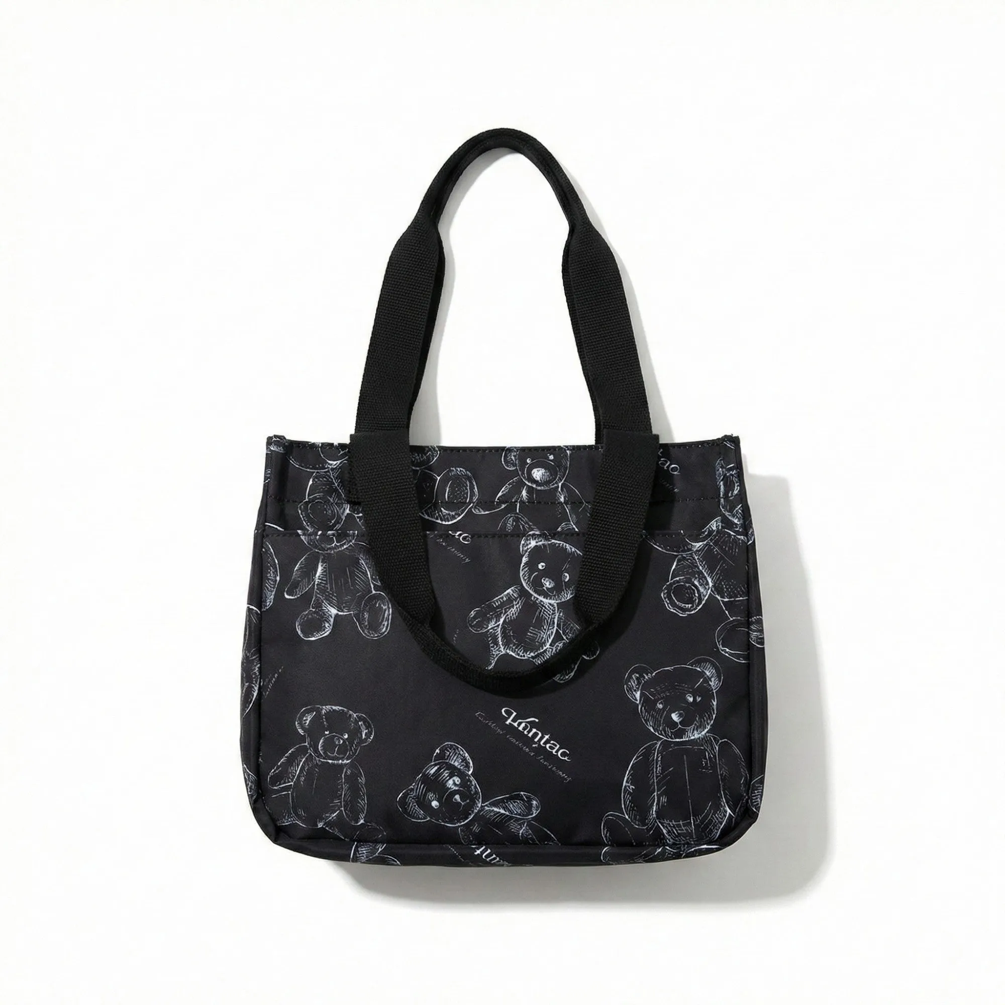 Anna-Kaci Women's Insulated Lunch Tote Bag with Teddy Bear Print Adjustable Shoulder Strap sold by Anna-Kaci