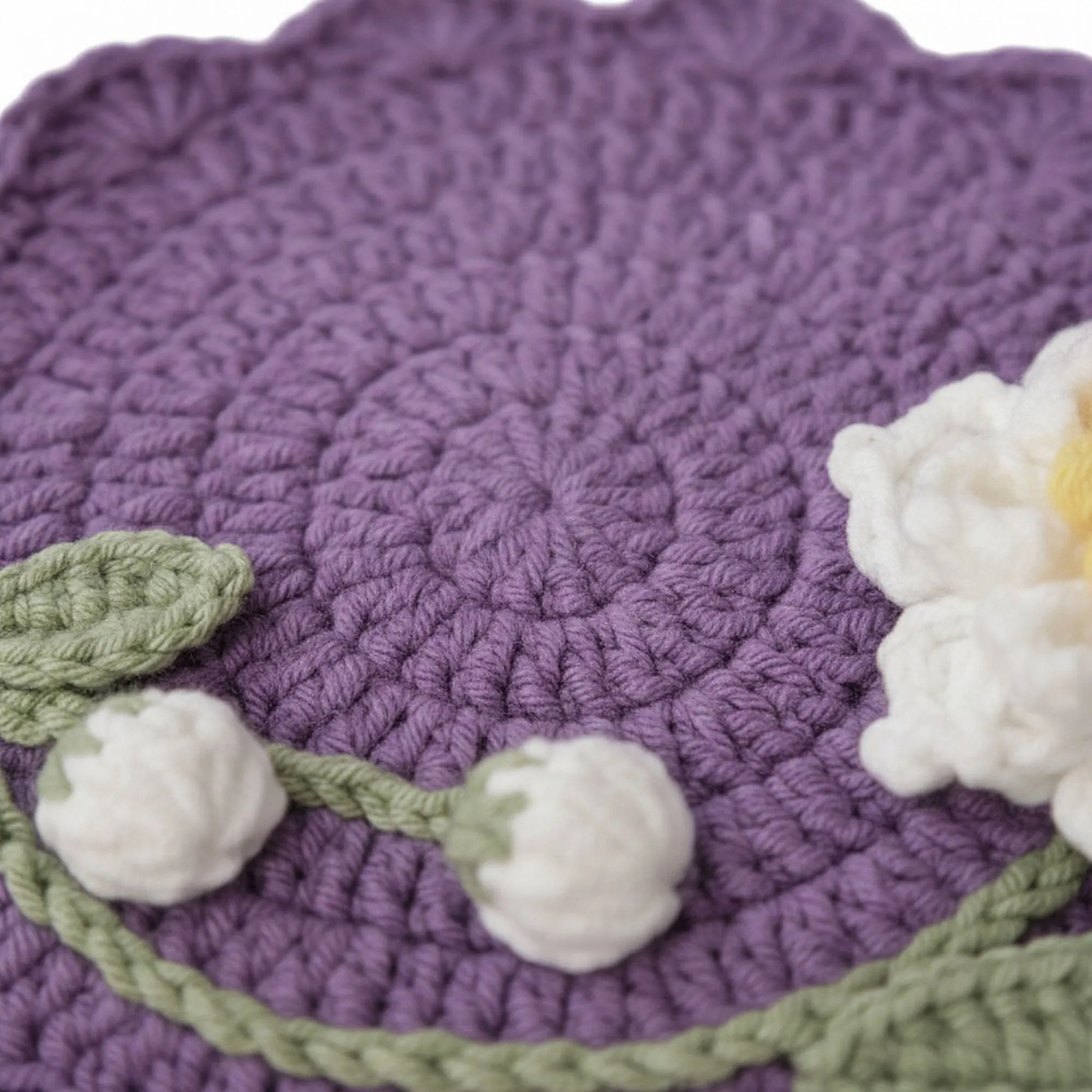 Anna-Kaci Crochet Flower Coaster Handmade Knit Table Protector sold by Anna-Kaci product image thumbnail 2