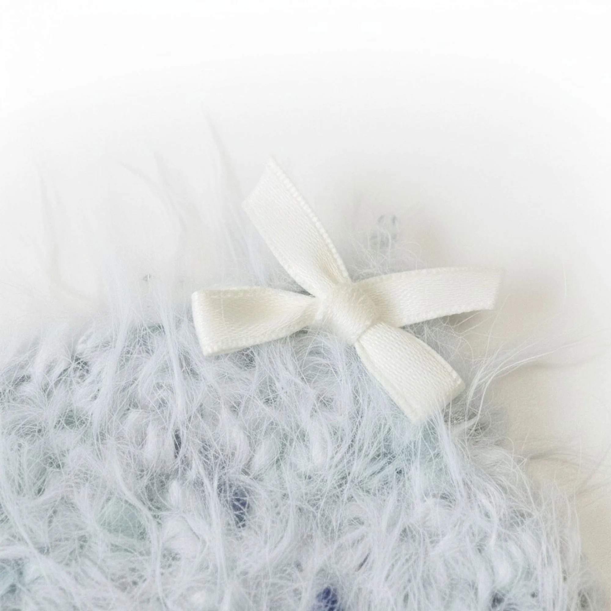 Anna-Kaci Plush Knit Coaster with Bow Corners Soft Table Protector sold by Anna-Kaci product image thumbnail 3