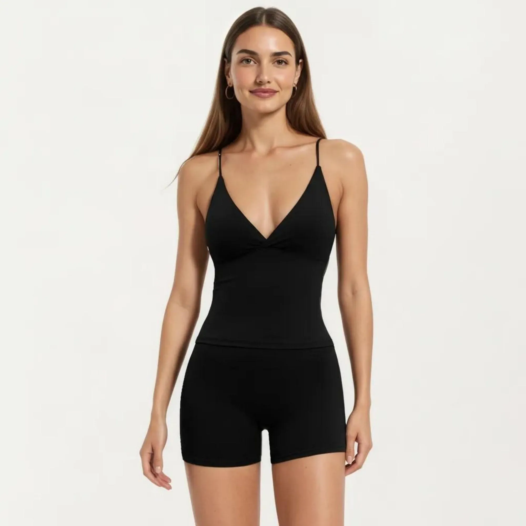 Anna-Kaci Women's Seamless Active Tank Top with Adjustable Spaghetti Straps and Light Support Built In Bra sold by Anna-Kaci product image thumbnail 2