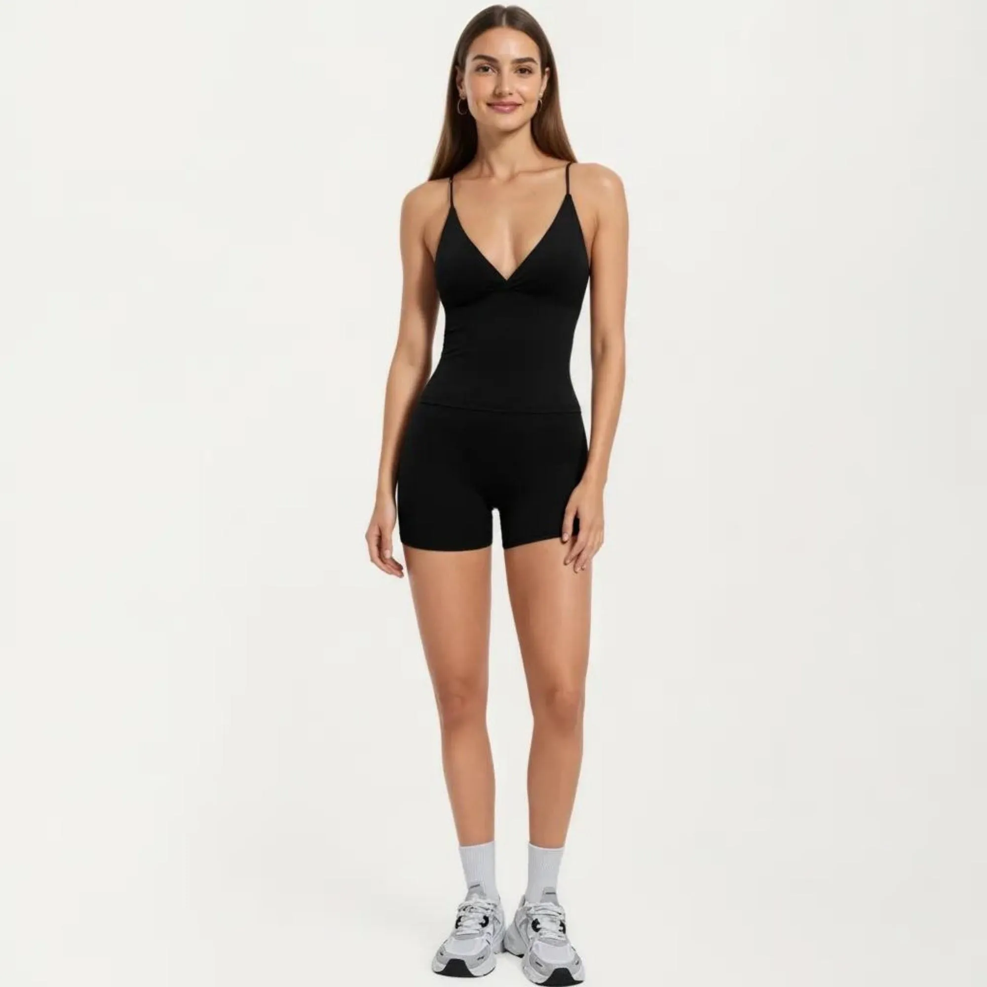 Anna-Kaci Women's Seamless Active Tank Top with Adjustable Spaghetti Straps and Light Support Built In Bra sold by Anna-Kaci product image thumbnail 3