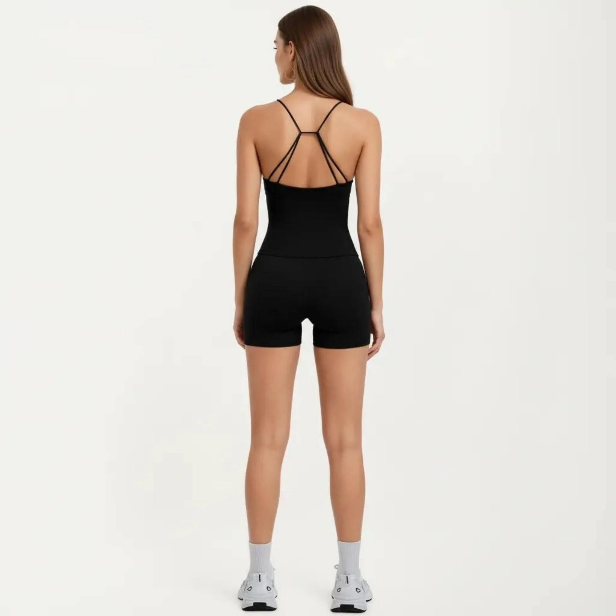 Anna-Kaci Women's Seamless Active Tank Top with Adjustable Spaghetti Straps and Light Support Built In Bra sold by Anna-Kaci product image thumbnail 4