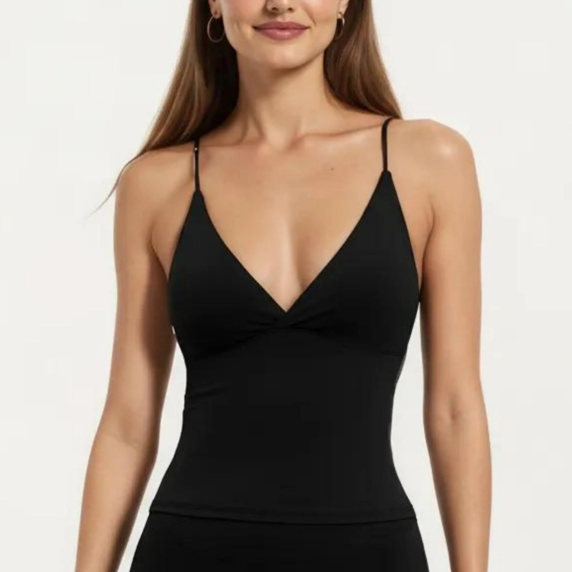 Anna-Kaci Women's Seamless Active Tank Top with Adjustable Spaghetti Straps and Light Support Built In Bra sold by Anna-Kaci