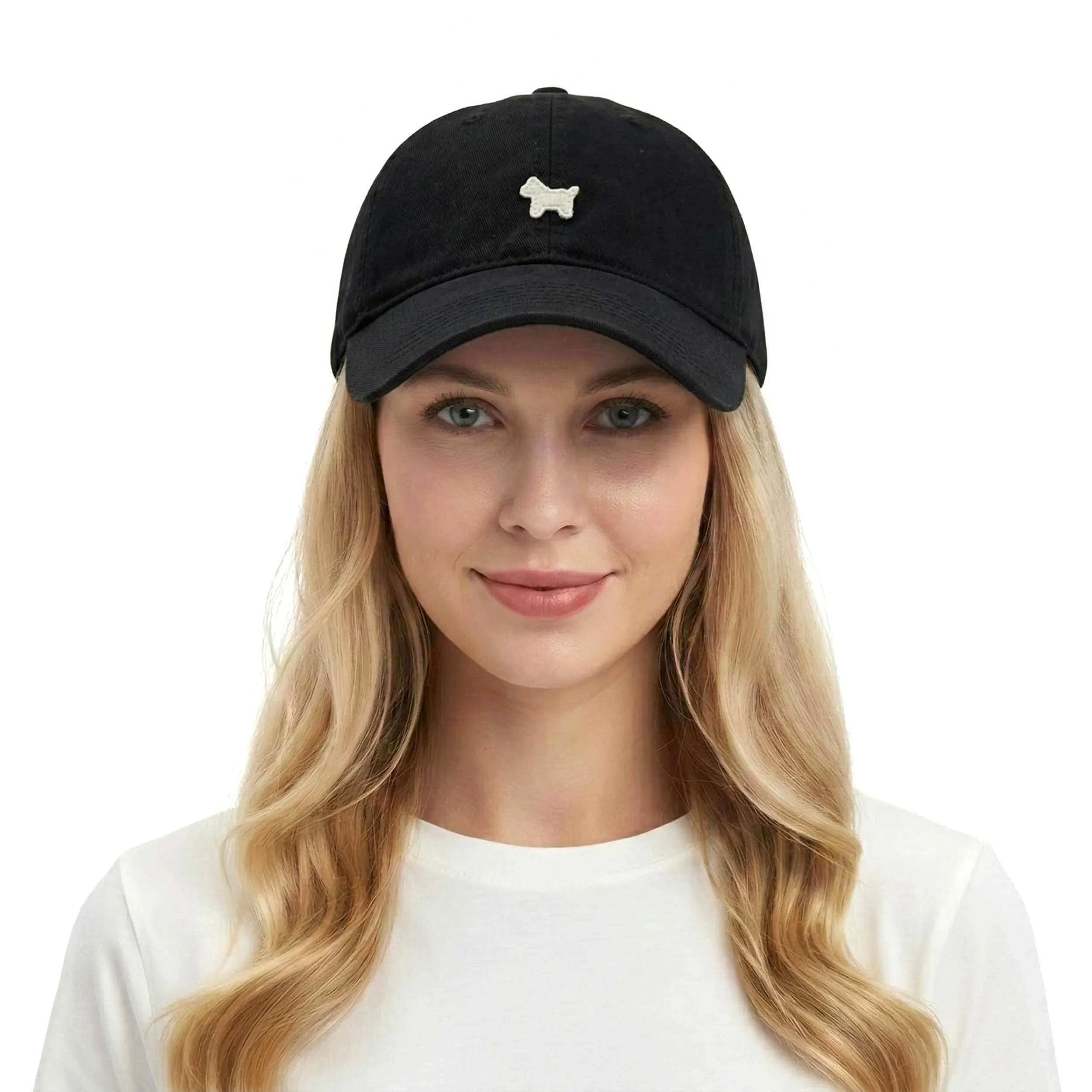 Anna-Kaci Women's Minimalist Embroidery Baseball Cap, Adjustable Cotton Dad Hat Casual Everyday Hat sold by Anna-Kaci product image thumbnail 2