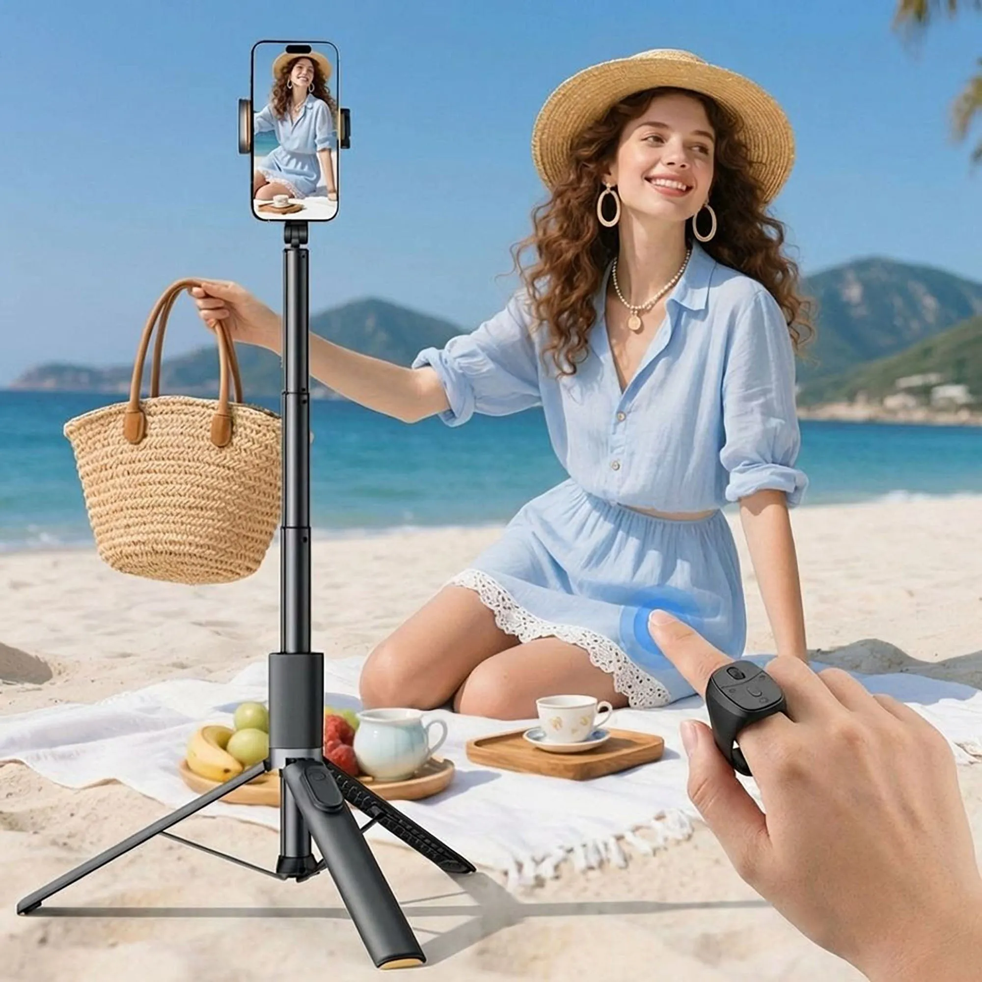 Anna-Kaci Bluetooth Ring Remote Control with Scroll Wheel for Phone Browsing and Photos sold by Anna-Kaci product image thumbnail 5