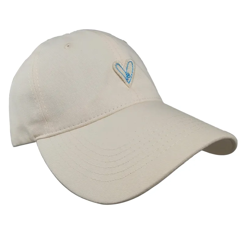 Anna-Kaci Women's Heart Embroidered Baseball Cap Low Bun Soft Cotton Trucker Hat made by Anna-Kaci