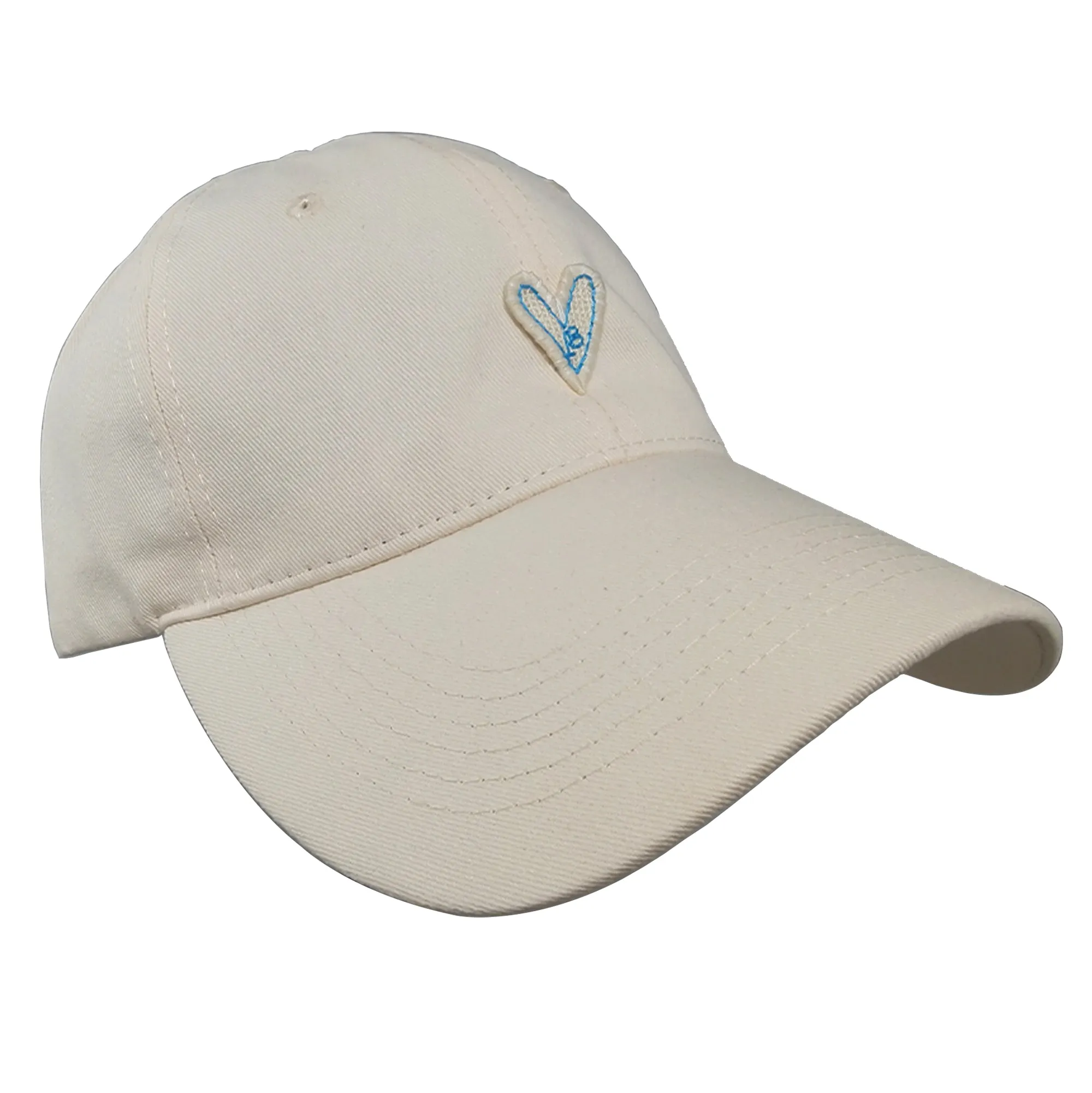Anna-Kaci Women's Heart Embroidered Baseball Cap Low Bun Soft Cotton Trucker Hat sold by Anna-Kaci