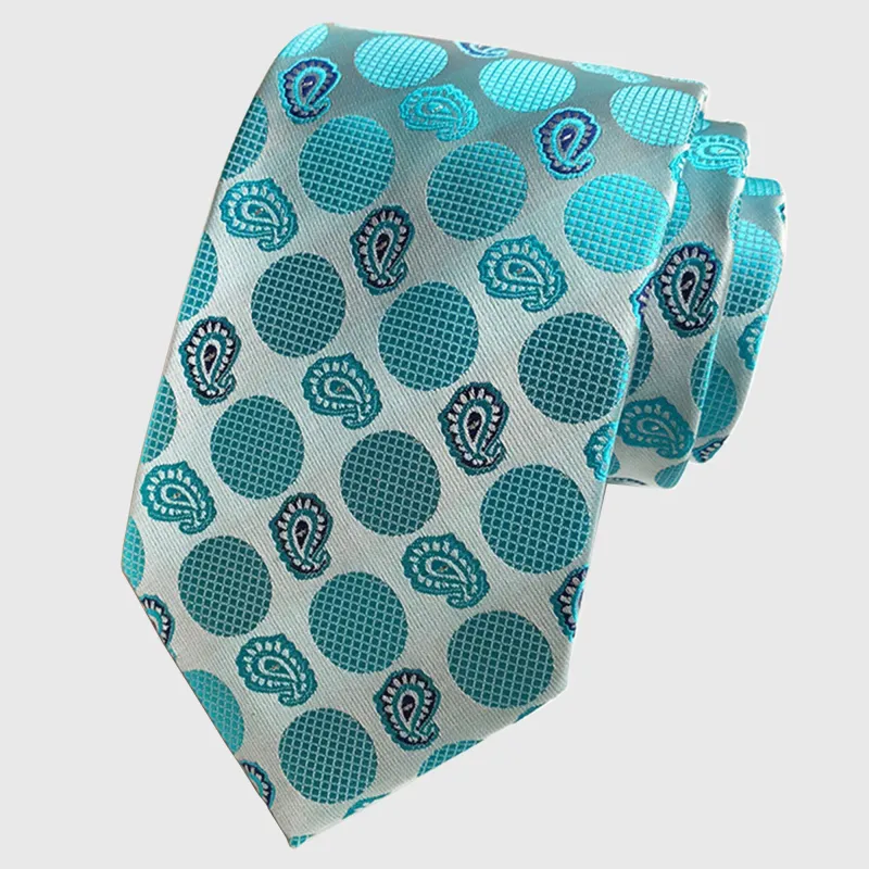 Anna-Kaci Men's Paisley Polyester Filament Tie - Formal/Casual Necktie for Weddings, Events & Stylish Daily Wear made by Anna-Kaci
