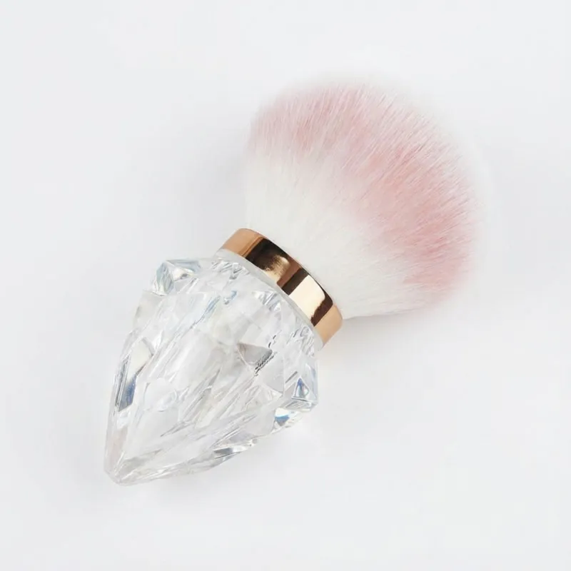 Diamond Handle Powder Brush with Soft Dense Bristles for Face Makeup Application made by Anna-Kaci