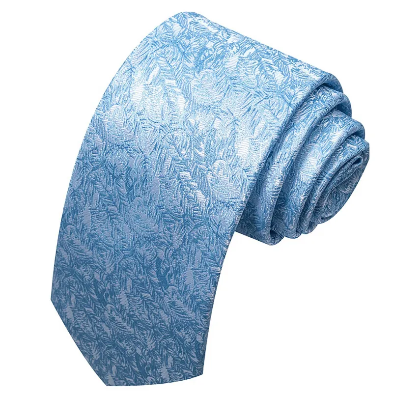 Men's Floral Print Tie with Woven Botanical Pattern and Classic Tapered Design made by Anna-Kaci