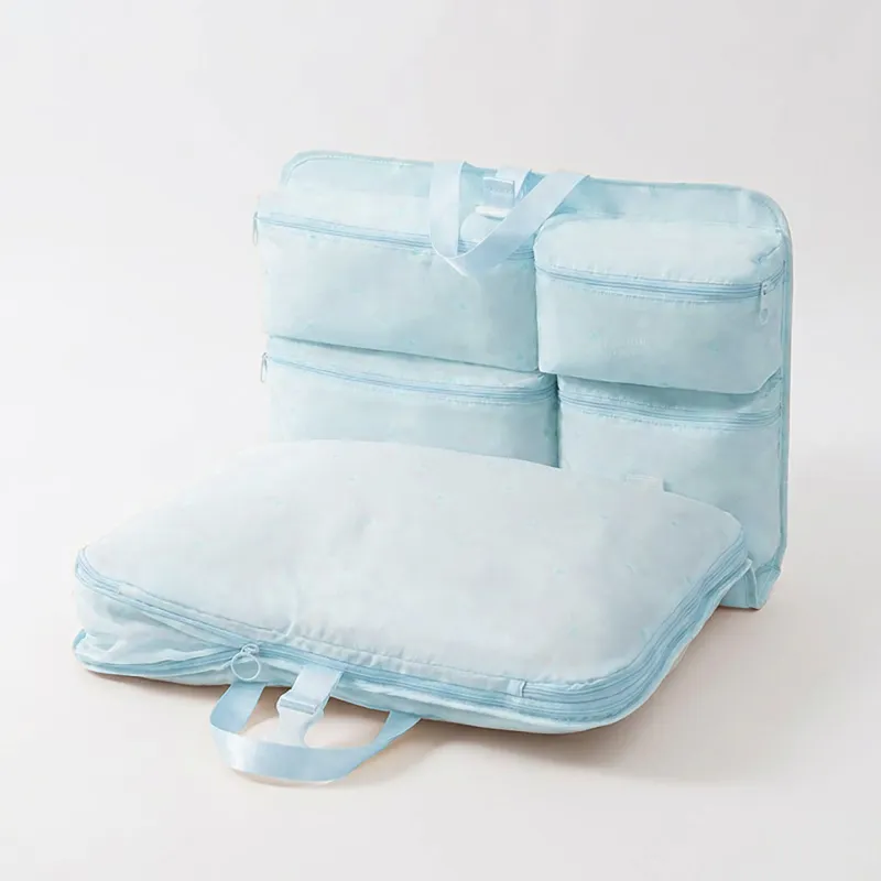 Travel Underwear Organizer Bag with Foldable Compartments and Zipper Pockets made by Anna-Kaci