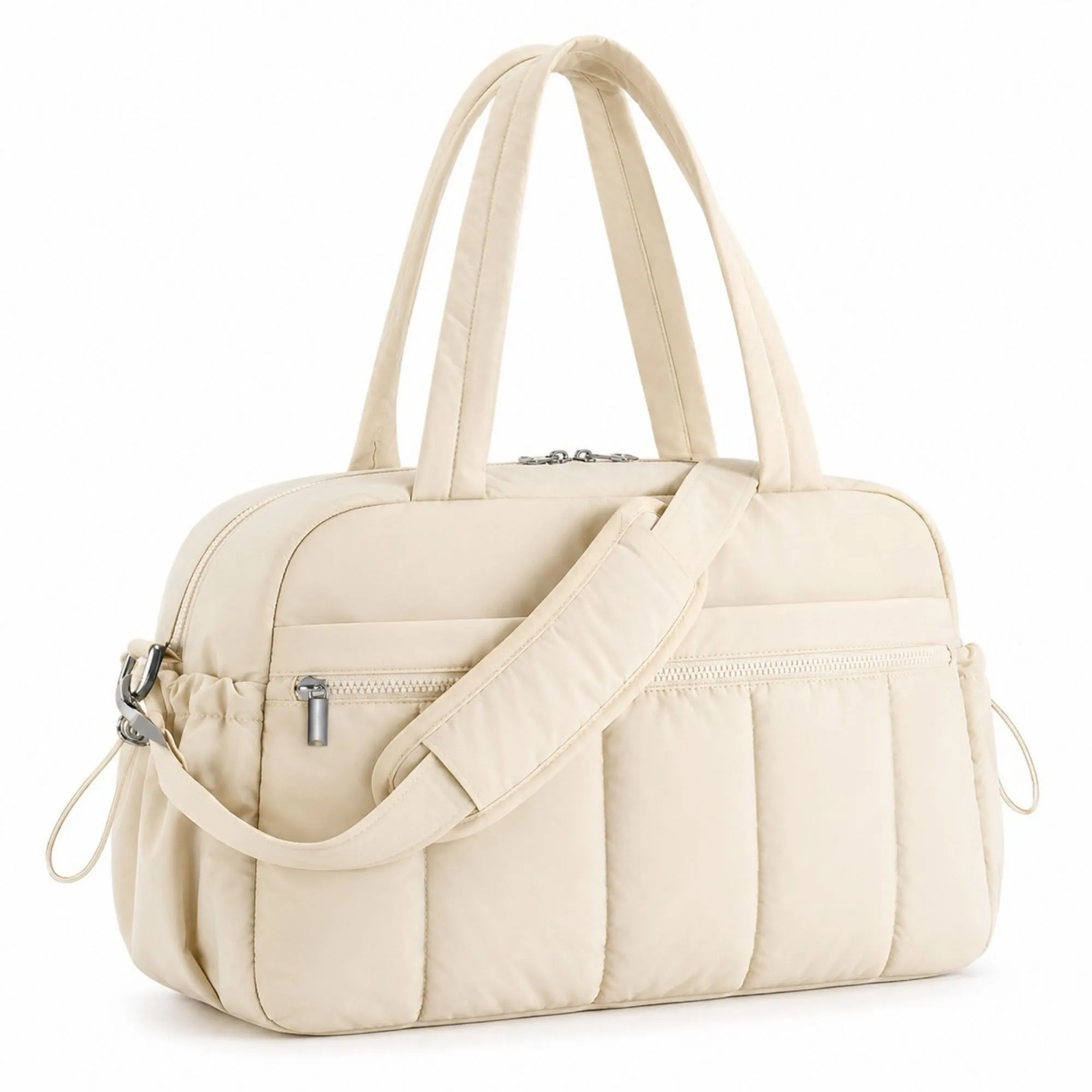 Nylon Travel Tote Gym Bag with Pockets and Shoulder Handles sold by Anna-Kaci