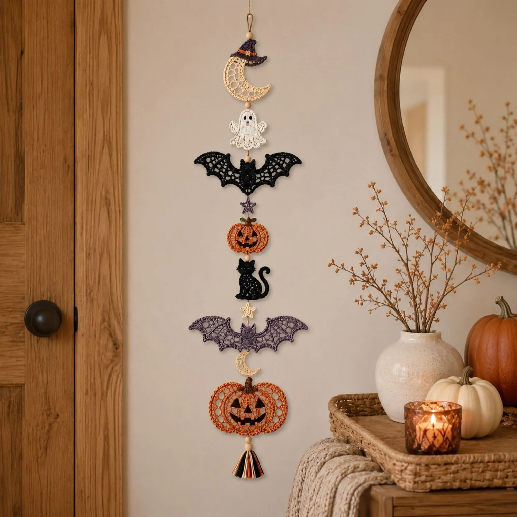 Halloween Crochet Hanging Ornament DIY Craft Kit sold by Anna-Kaci product image thumbnail 3