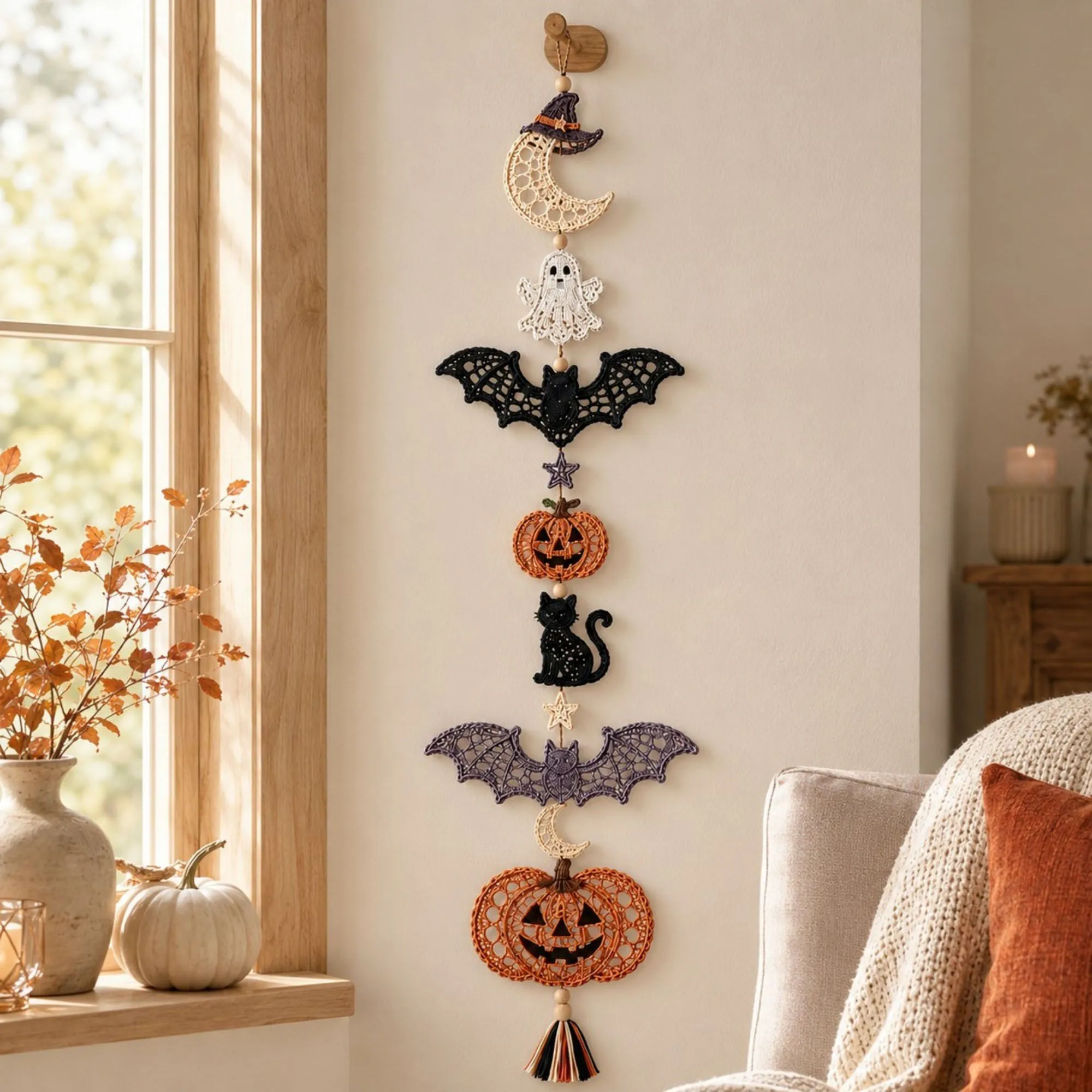 Halloween Crochet Hanging Ornament DIY Craft Kit sold by Anna-Kaci product image thumbnail 2