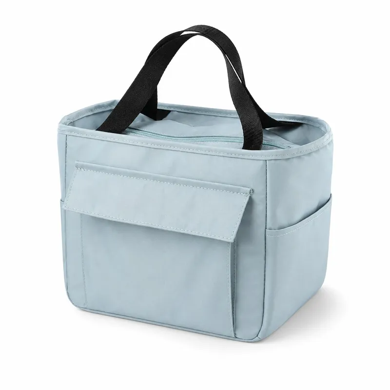 Insulated Lunch Tote with Front Pocket and Top Handles made by Anna-Kaci