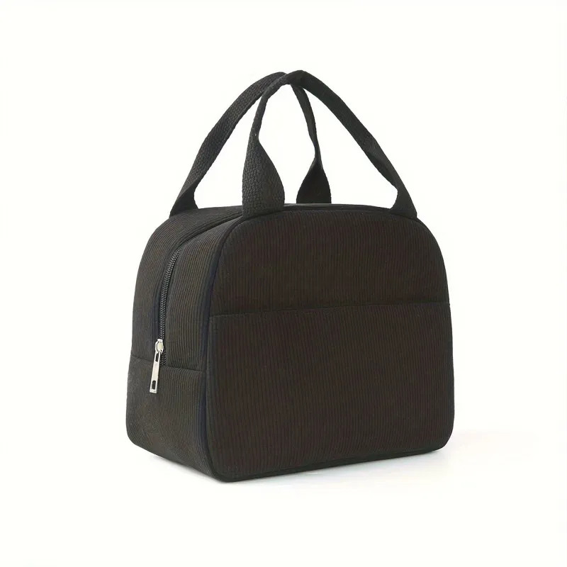 Insulated Corduroy Lunch Bag with Handle made by Anna-Kaci