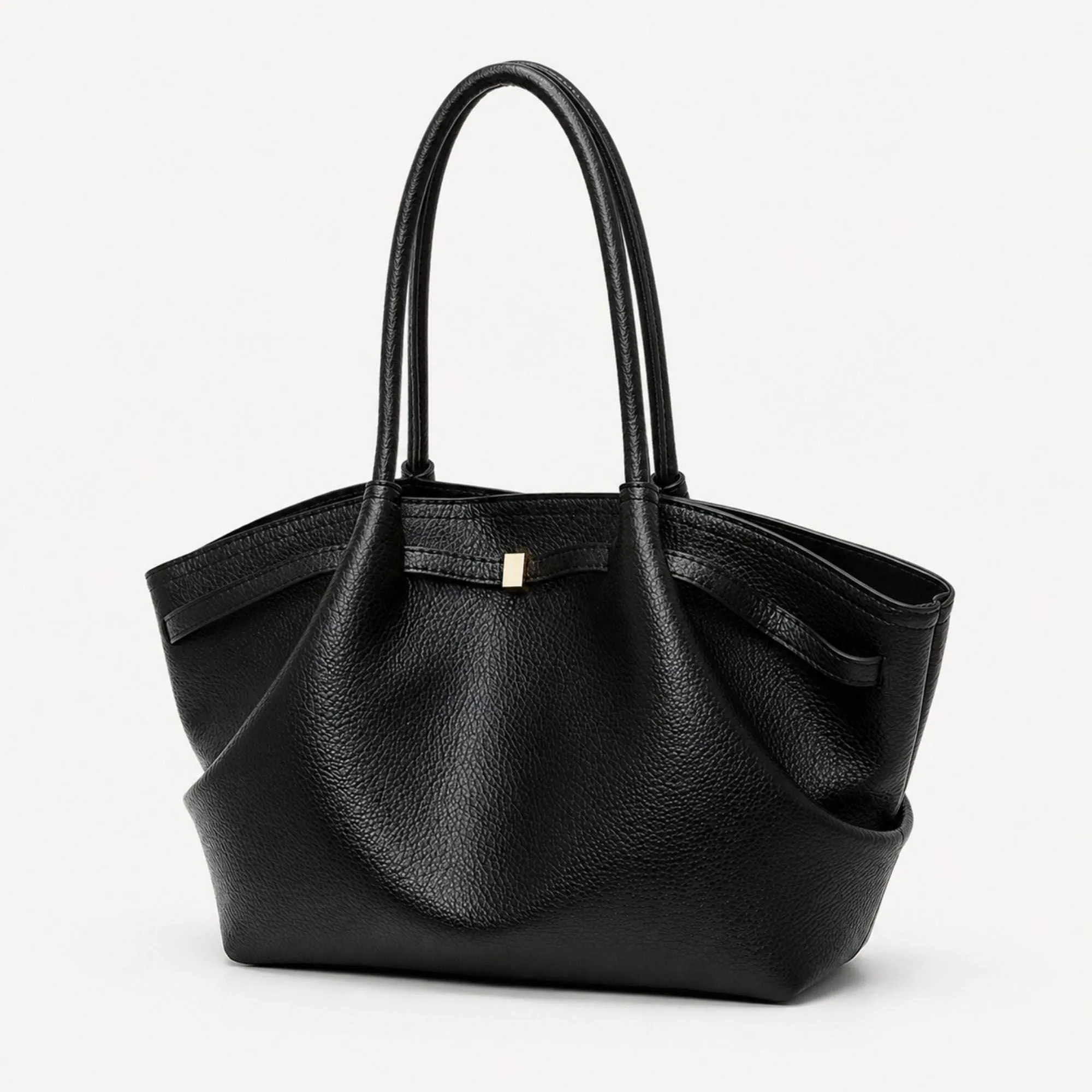 Large Capacity Pleated Shoulder Tote Bag sold by Anna-Kaci product image thumbnail 4
