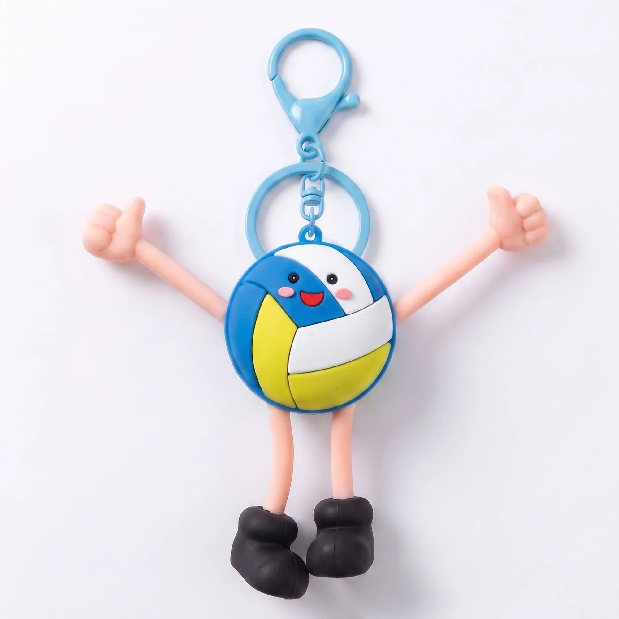 2-Piece Womens Sports Themed Bag Charm with Hanging Clip and Character Accent sold by Anna-Kaci