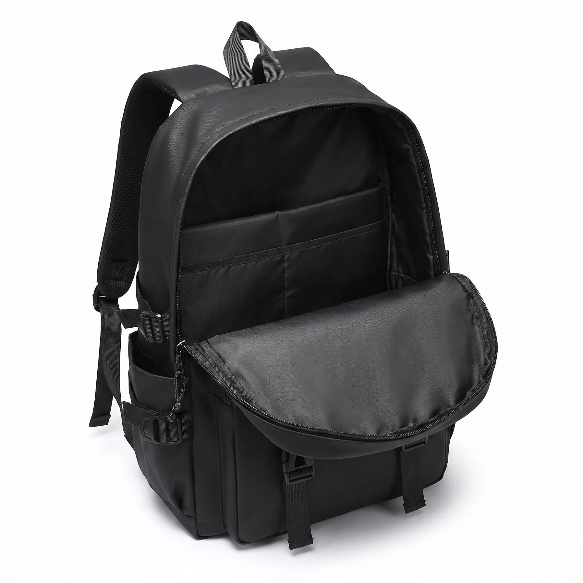 Multi-Pocket Utility Backpack with Buckle Straps, Side Pockets and Padded Shoulder Straps sold by Anna-Kaci product image thumbnail 3