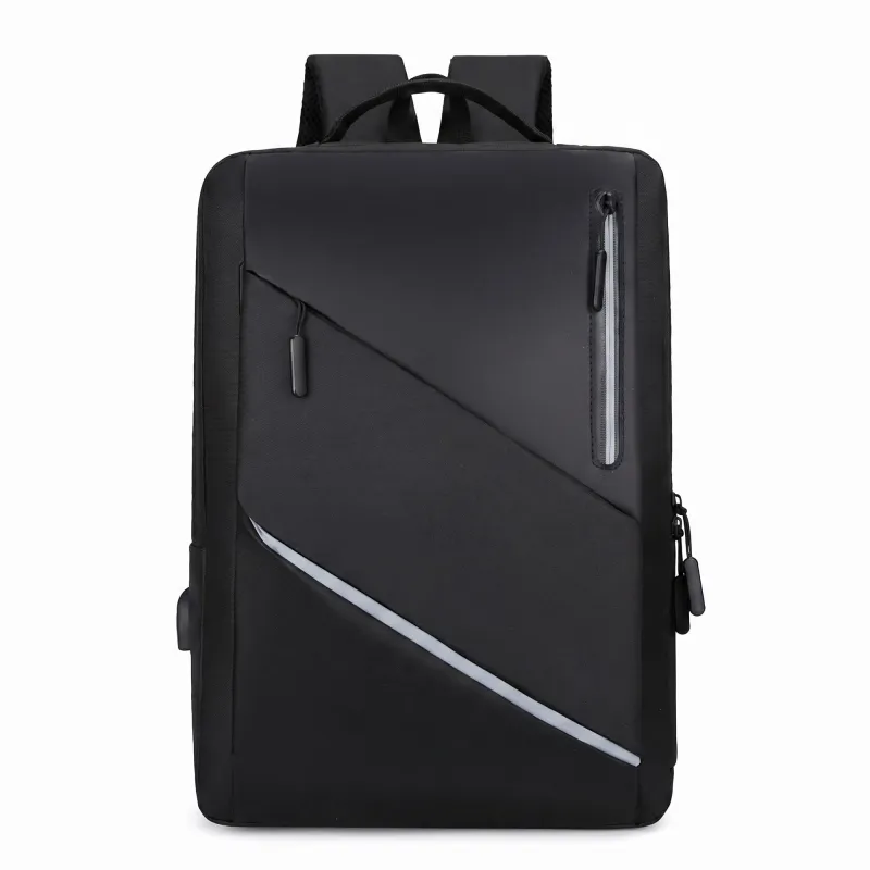 Laptop Backpack with Padded Compartment Reflective Trim USB Port and Multiple Storage Pockets made by Anna-Kaci
