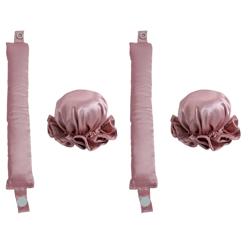 2pcs Heatless Curling Set with Hair Wrap and Elastic Bonnet Cap made by Anna-Kaci