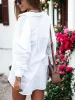 Long Sleeves Front Pocket Button Down Solid Color Top sold by Anna-Kaci