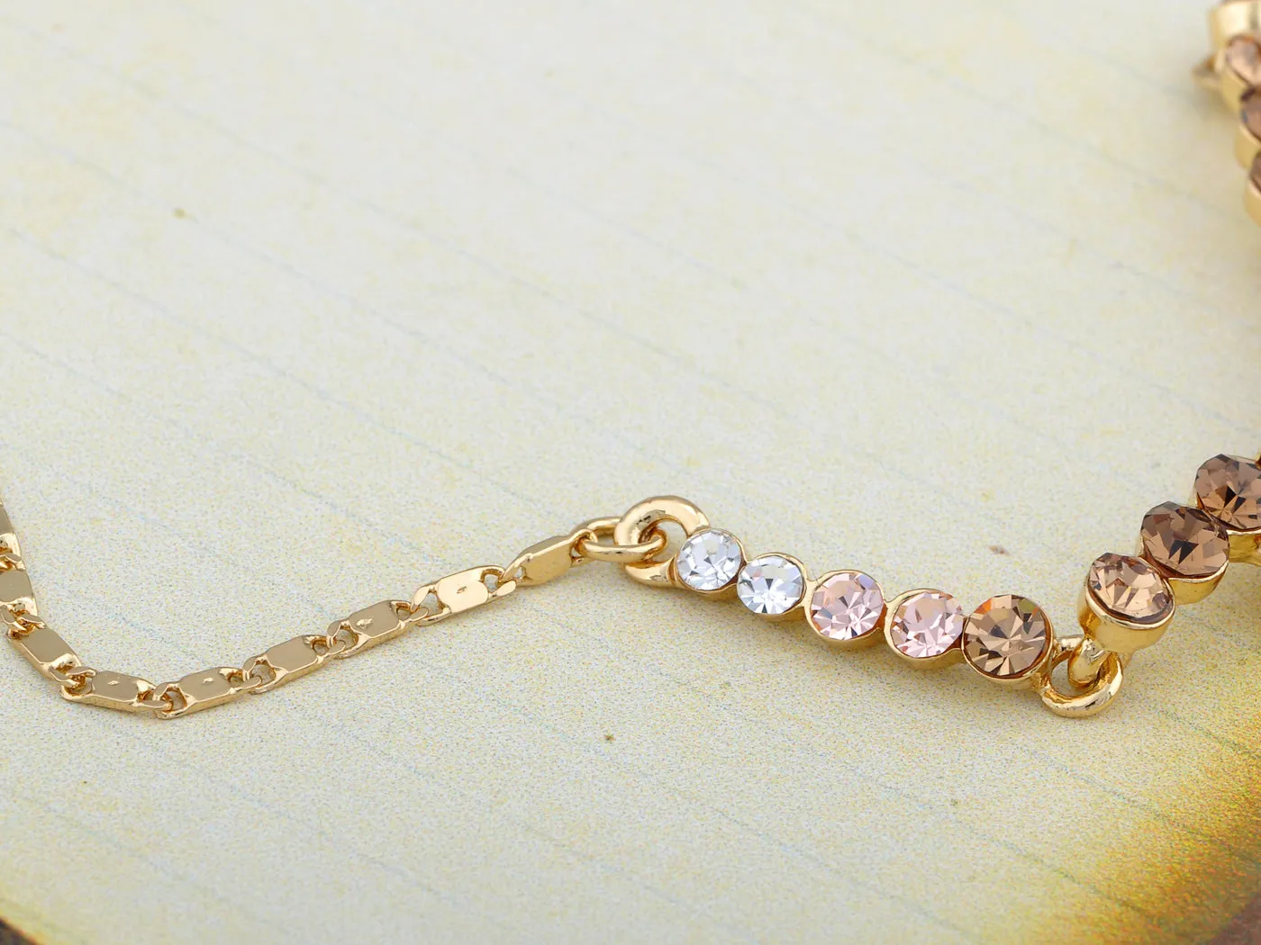 Swarovski Crystal Stem Less Clovers Element Earring Necklace Set sold by Anna-Kaci product image thumbnail 4