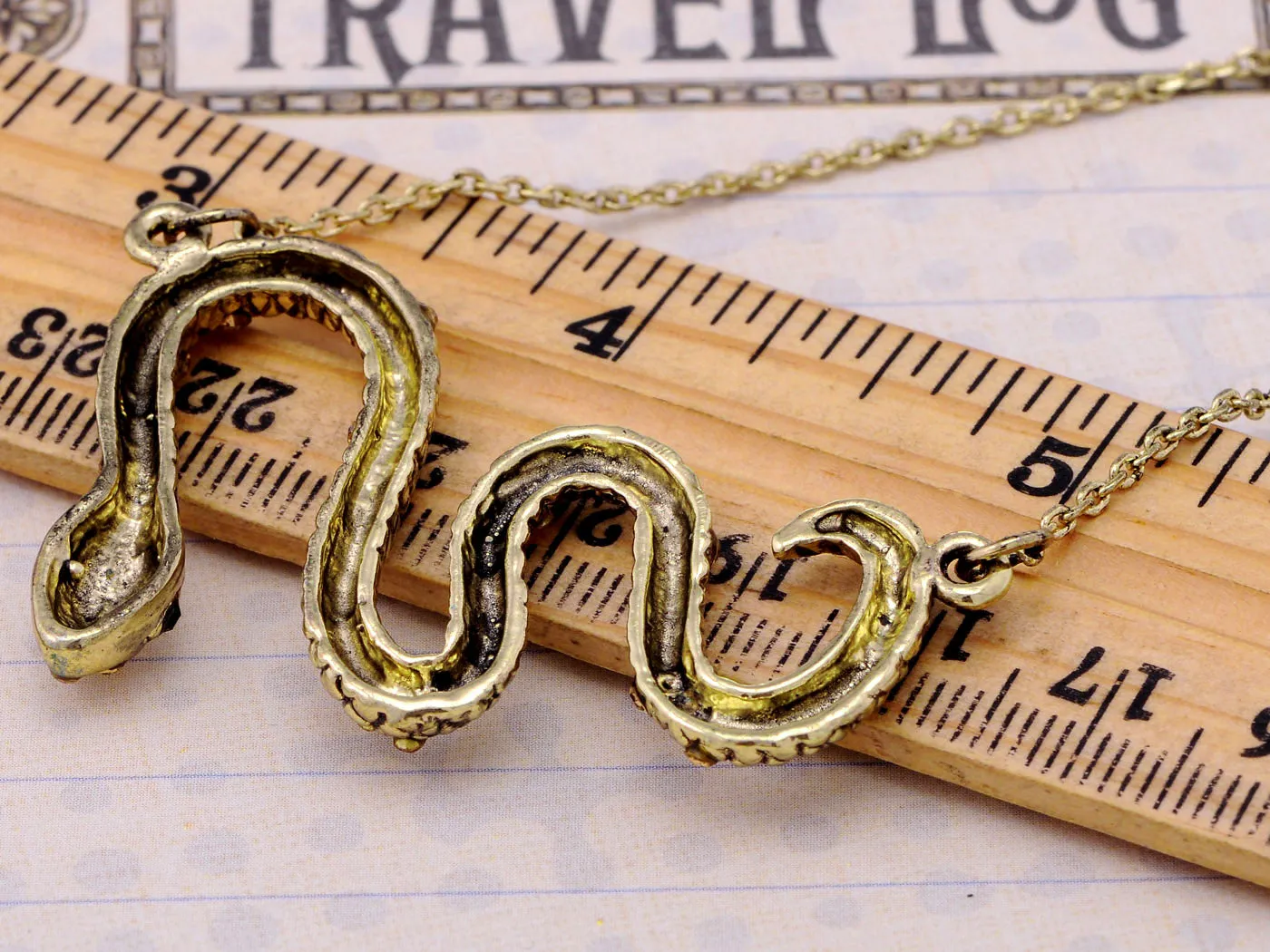 Antique Encrusted Snake Chain Necklace sold by Anna-Kaci product image thumbnail 3