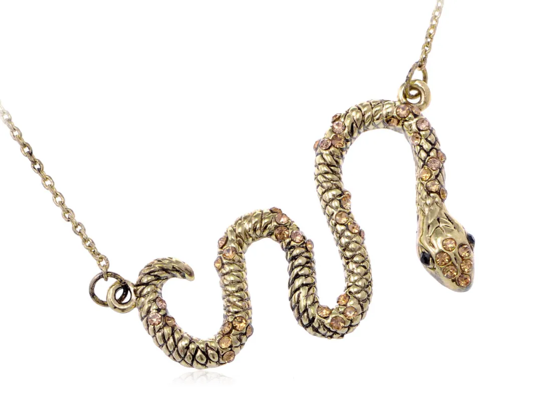 Antique Encrusted Snake Chain Necklace sold by Anna-Kaci