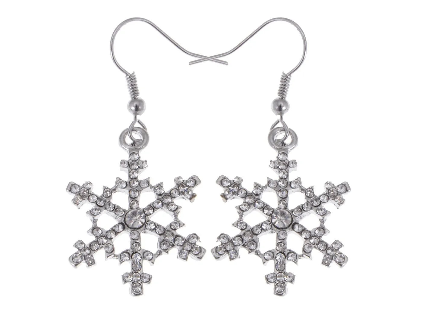 Christmas Winter Snow Snowflake Ice Cold Dangle Drop Earrings Necklace Set sold by Anna-Kaci