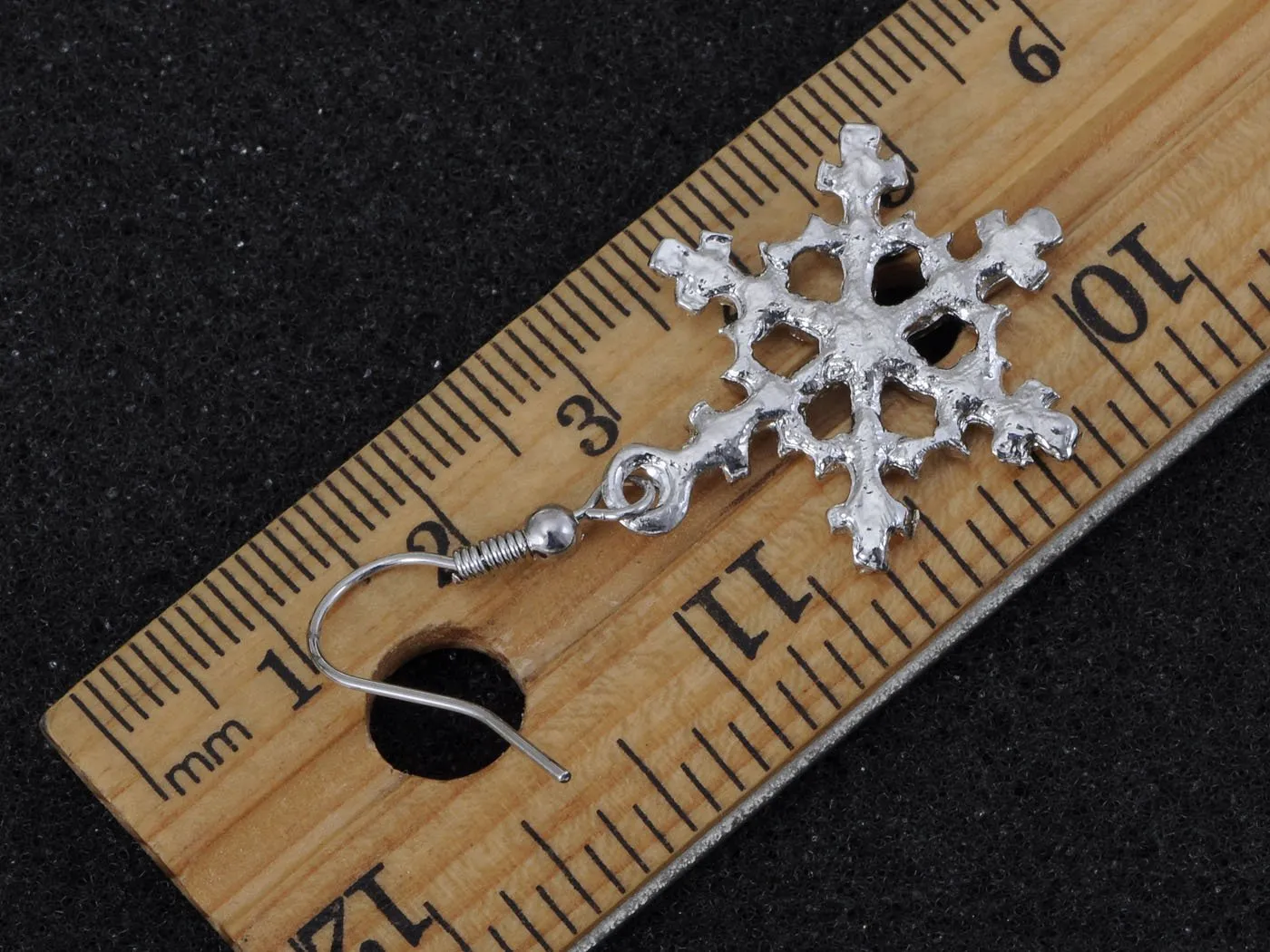 Christmas Winter Snow Snowflake Ice Cold Dangle Drop Earrings Necklace Set sold by Anna-Kaci product image thumbnail 3