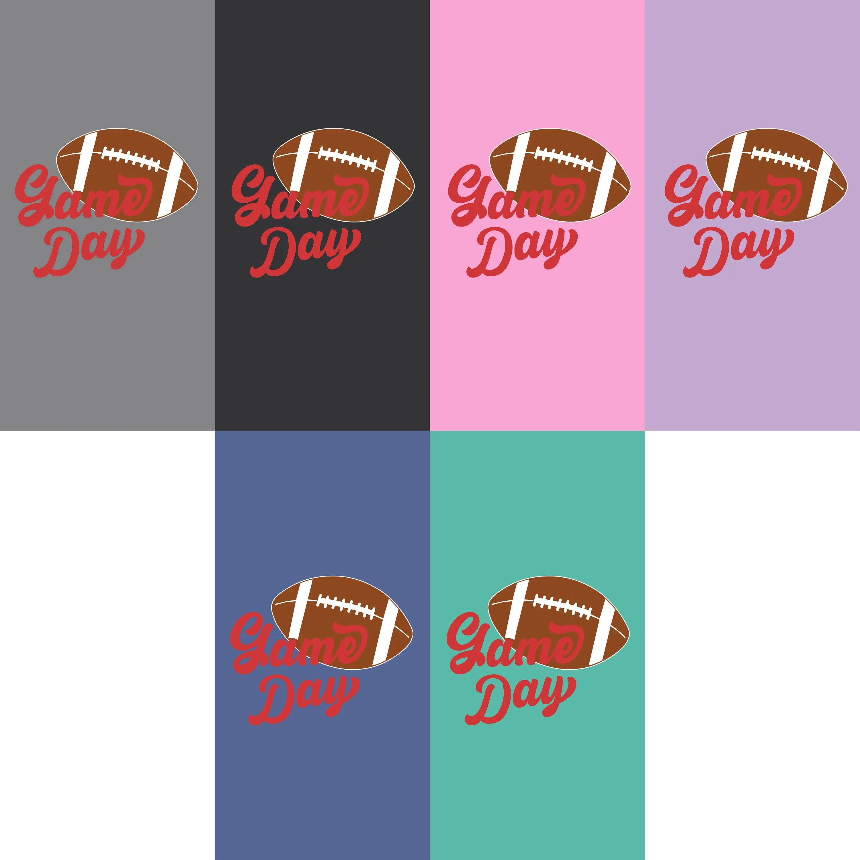 Game Day Groove Red Font Tee - Football Backdrop, Sports Event Vibes, Tail Gate Tee, Football Tee, Sports Tee, Sports Girl sold by Anna-Kaci product image thumbnail 5