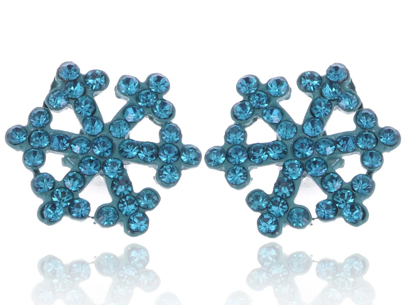 Zircon Snowflake Ice Freezing Cold Element Earrings sold by Anna-Kaci
