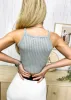 Ribbed Knit Halter Top sold by Anna-Kaci