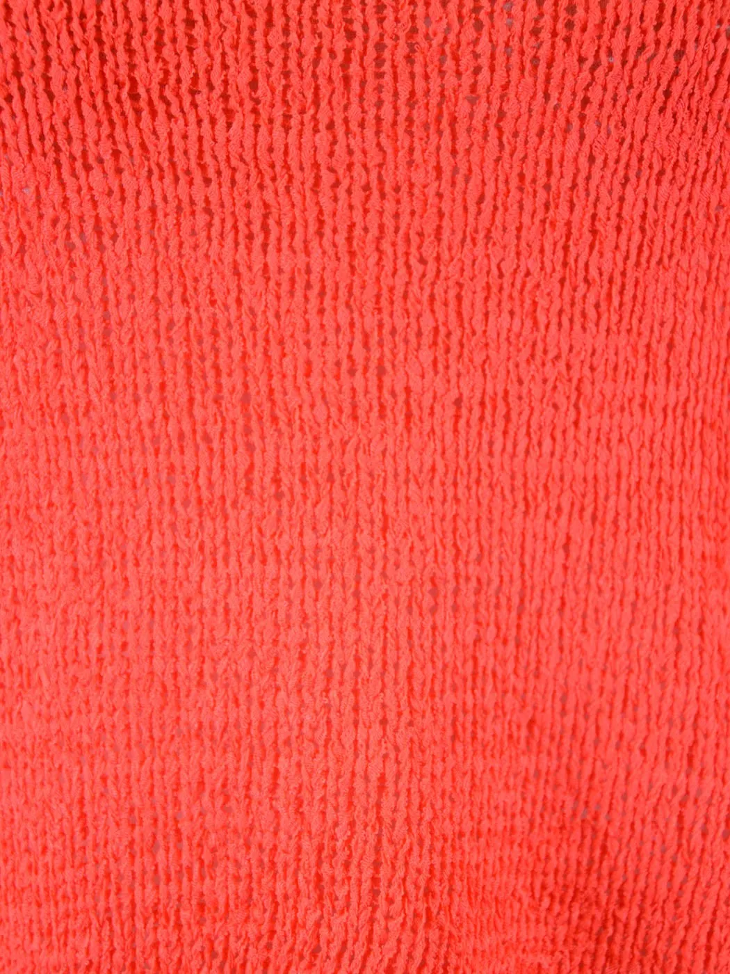 En Creme Voltaic Neon Coral Sexy Open Twist Back Knit Scoop Neck Tank Top sold by Anna-Kaci product image thumbnail 5