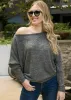 Heather Knit Boatneck Pullover sold by Anna-Kaci