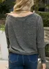 Heather Knit Boatneck Pullover sold by Anna-Kaci