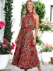 Halter Neck Ruffle Maxi Dress sold by Anna-Kaci