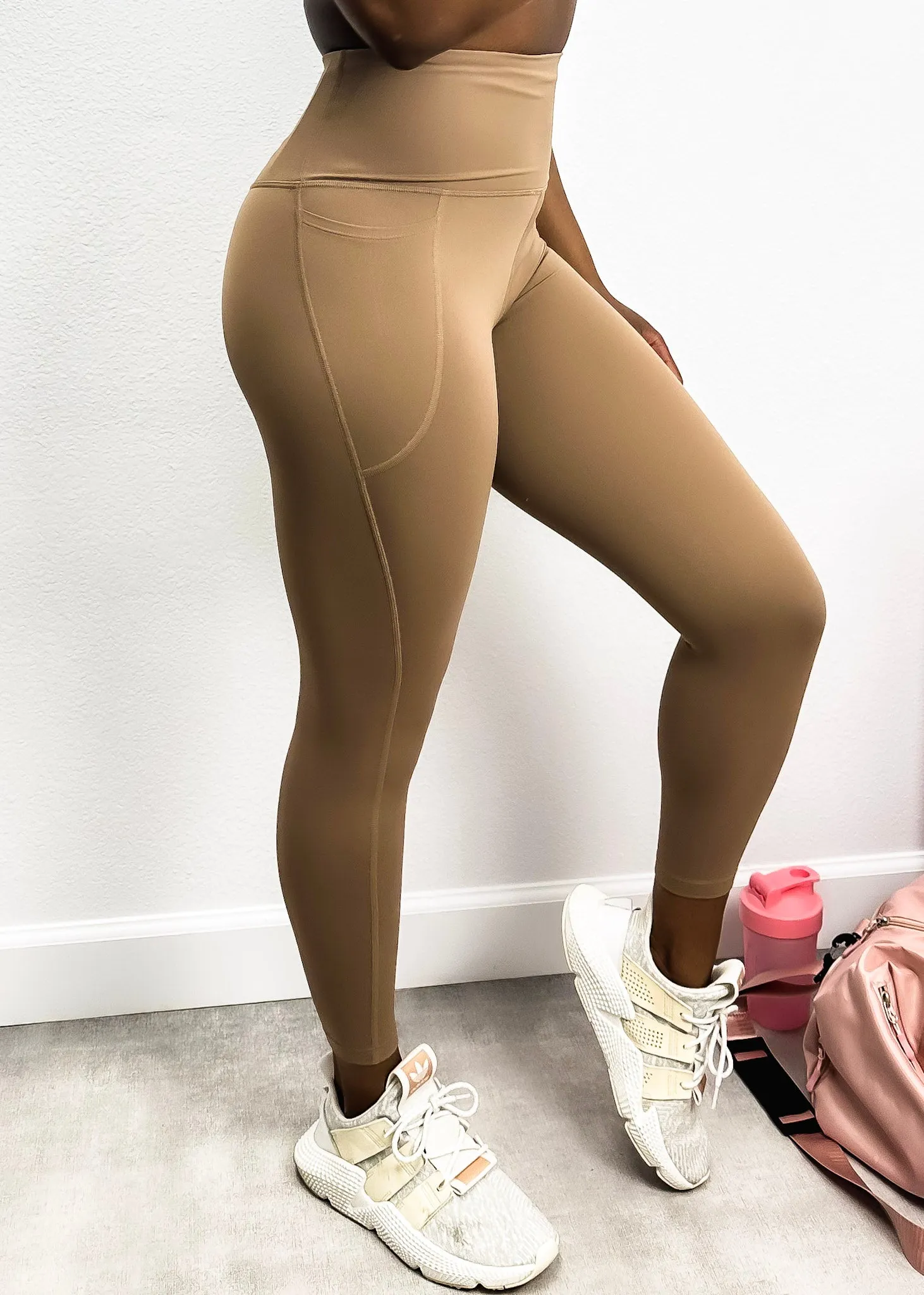 Soft Buttery High Waisted Fitness Leggings with Pockets sold by Anna-Kaci