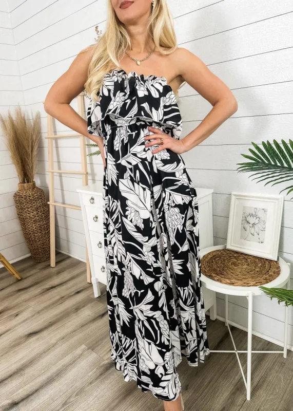 Tube Layered Floral Print Dress sold by Anna-Kaci
