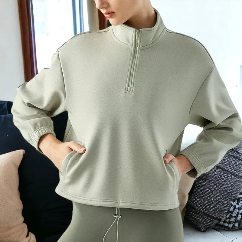 Drawstring Hem Mock Neck Sweater sold by Anna-Kaci product image thumbnail 3