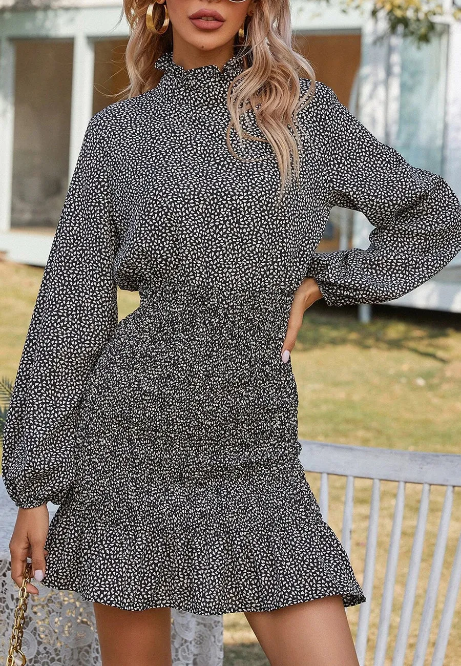 Ruffle High Neck Dress sold by Anna-Kaci product image thumbnail 2