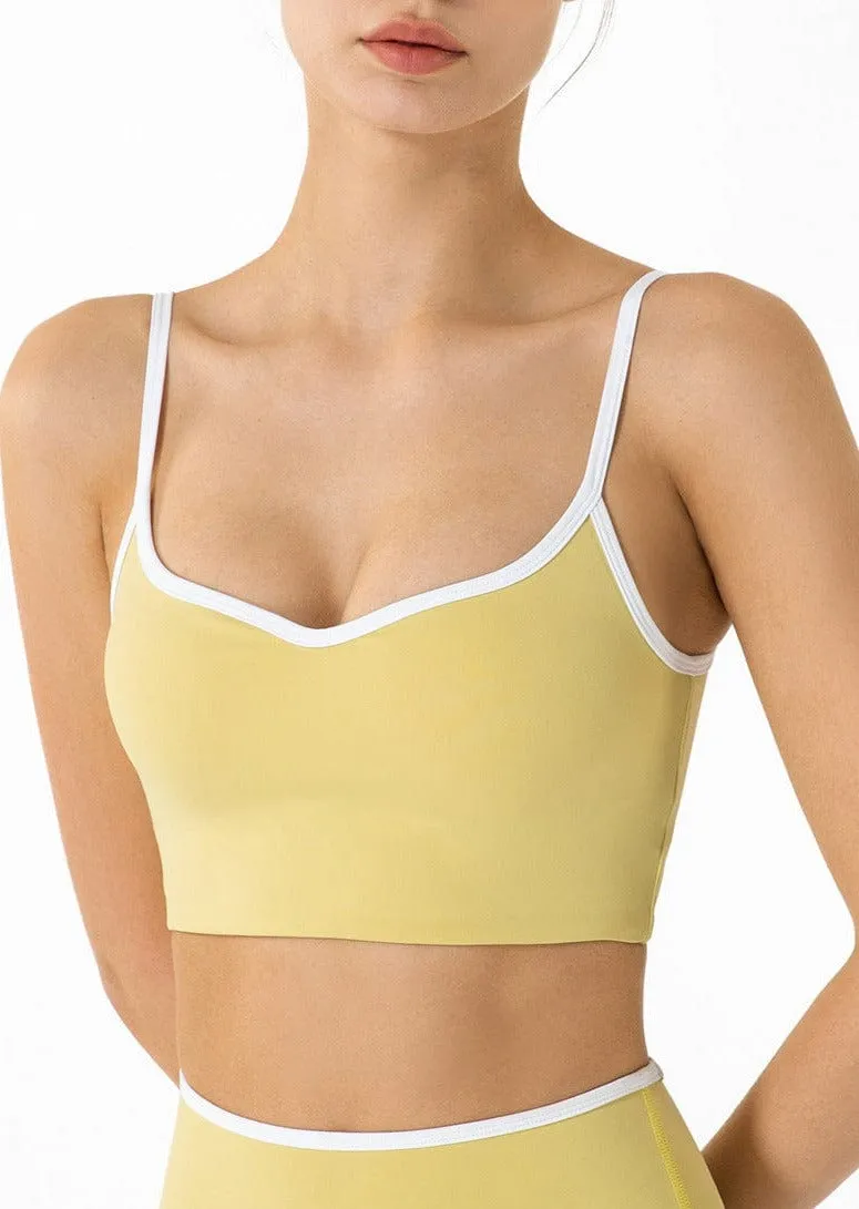 Longline Contrast Sports Bra sold by Anna-Kaci product image thumbnail 4