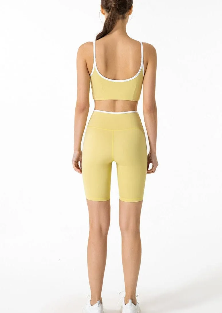 Longline Contrast Sports Bra sold by Anna-Kaci product image thumbnail 5