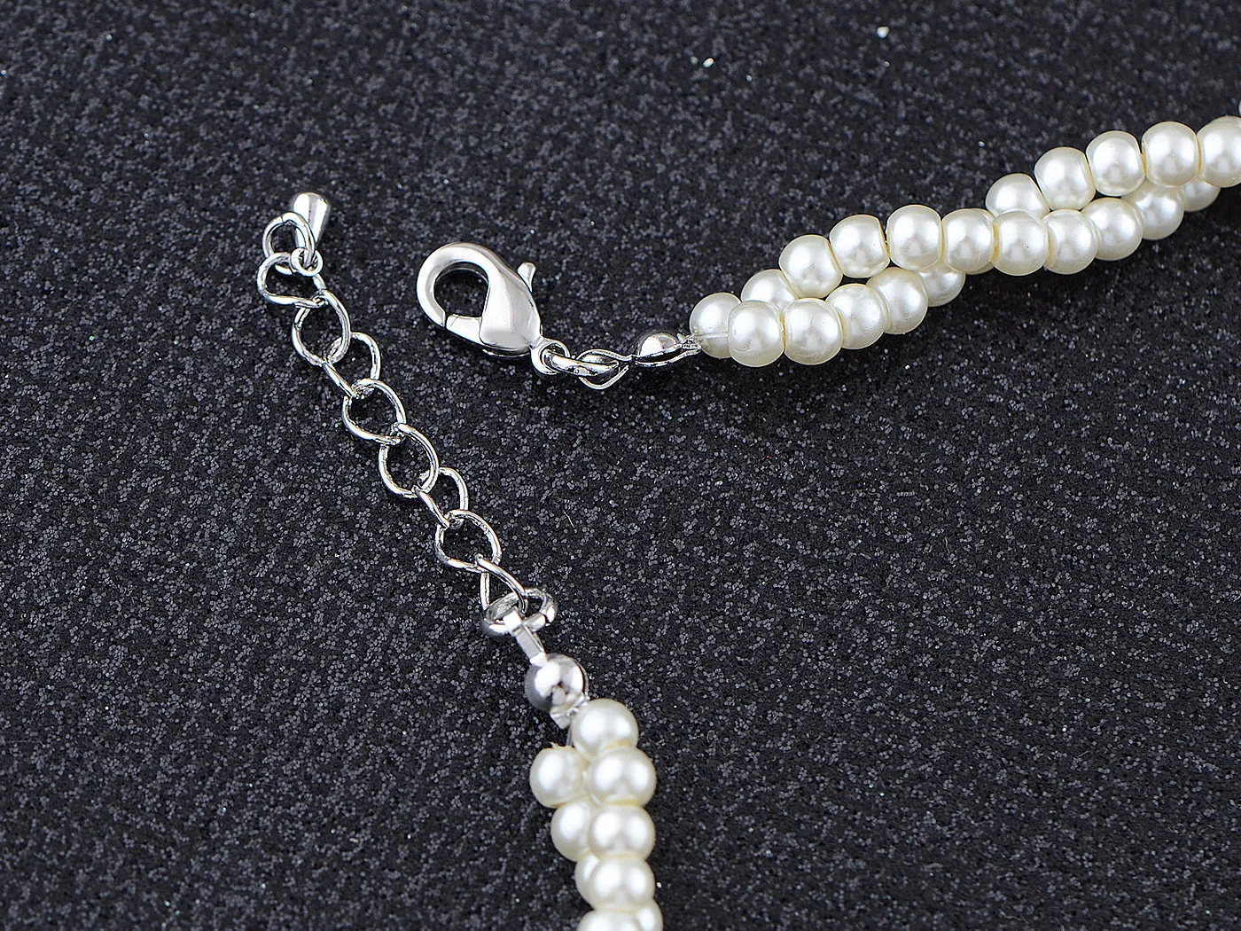 Swarovski Crystal Sniggle Snail Blue Heart Pearl 2 Strand Pendant Necklace sold by Anna-Kaci product image thumbnail 5