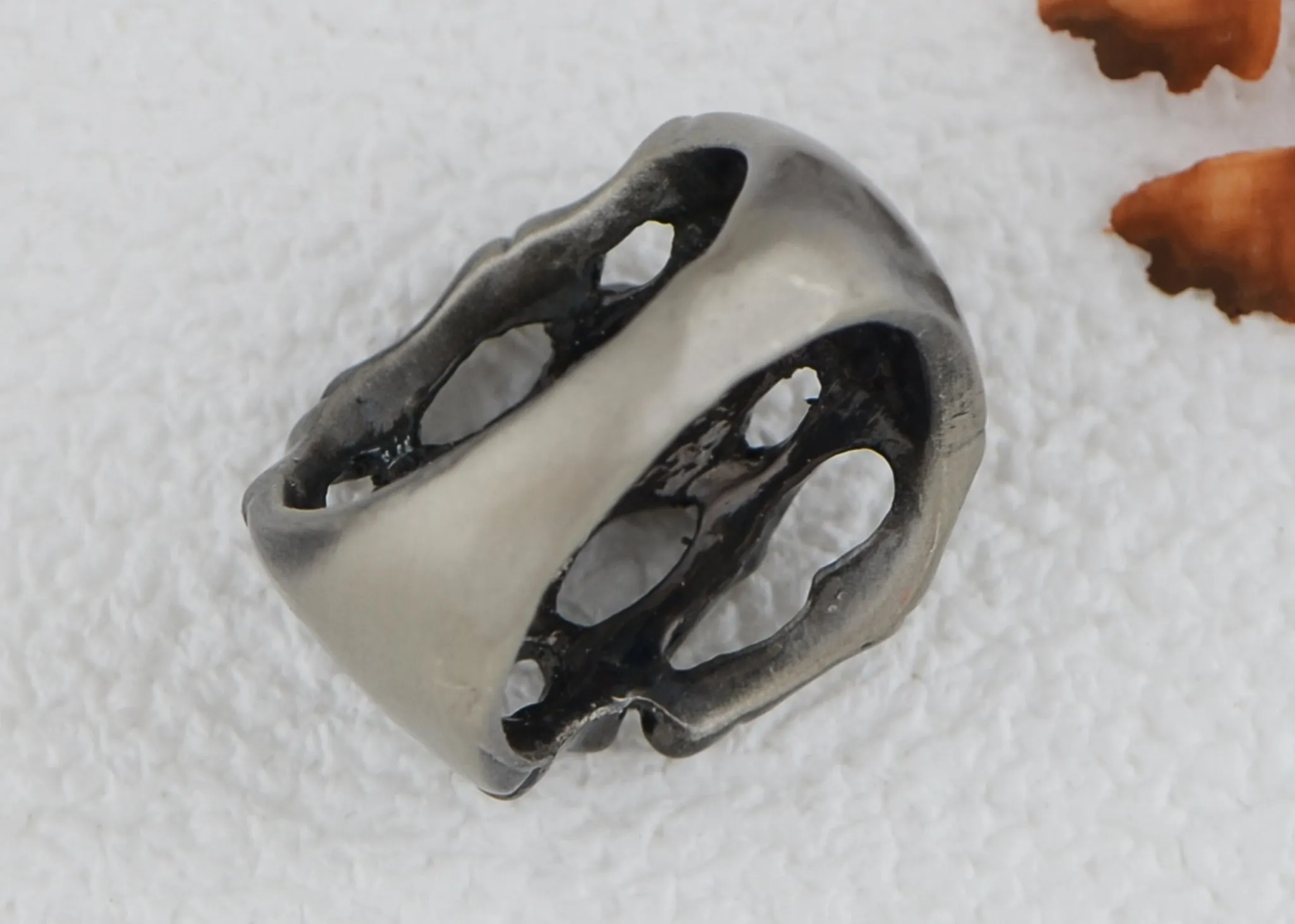 Gun Creepy Skeleton Hand Grasping Your Finger Statement Ring sold by Anna-Kaci product image thumbnail 4